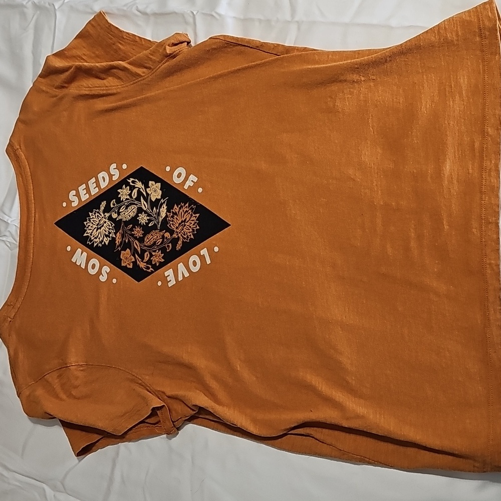 170 Sow Seeds Of Love Mustard Tee - Picture 4 of 5